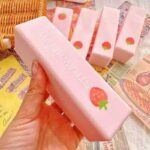 Wet Soft Strawberry Butter Stick Squishy